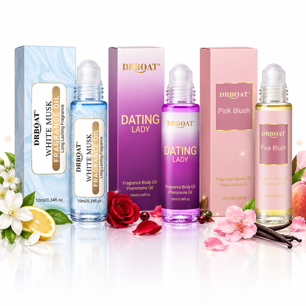 Fragrance-Oils Perfume - 10ML Women Roll-On Oil Perfume, Floral