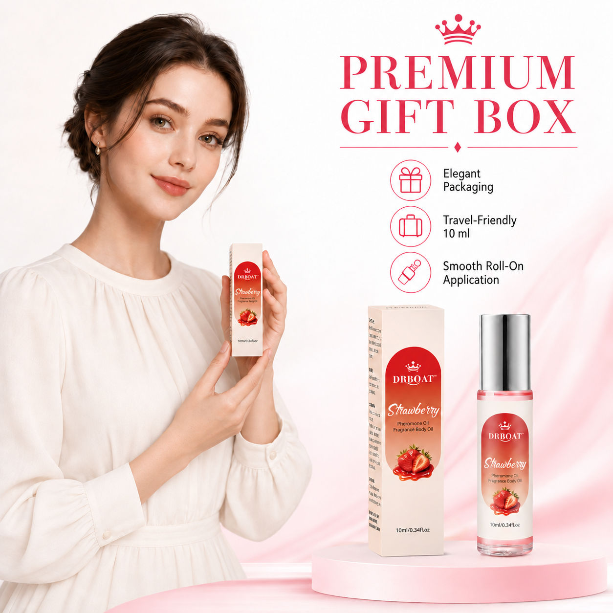 Fragrance-Oils Perfume - Strawberry Roll-On Perfume Oil for Women