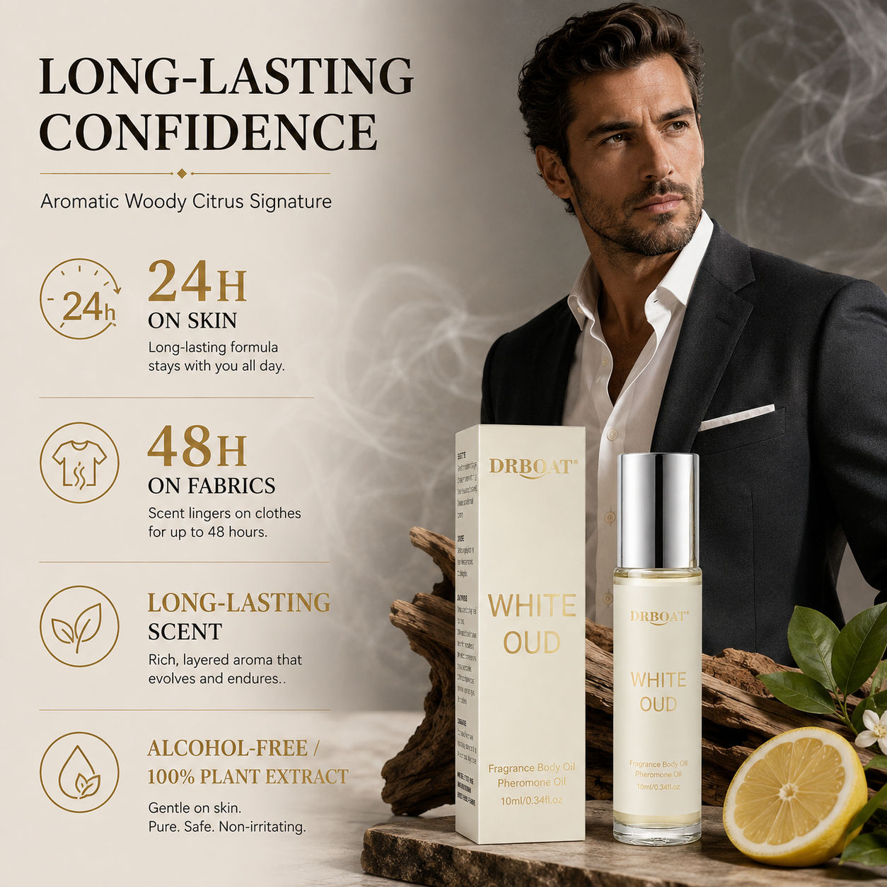 Men Roll-on Perfume Oil,Fresh  - Perfume Scent Fragrance recension och pris